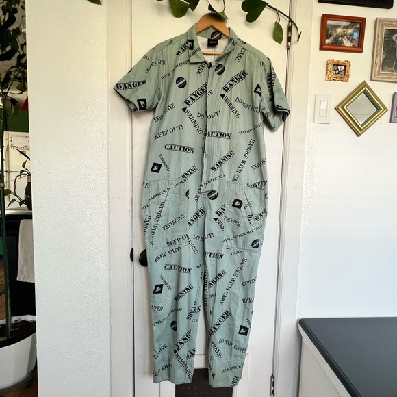 built by wendy Pants & Jumpsuits Built By Wendy Caution Jumpsuit Poshmark